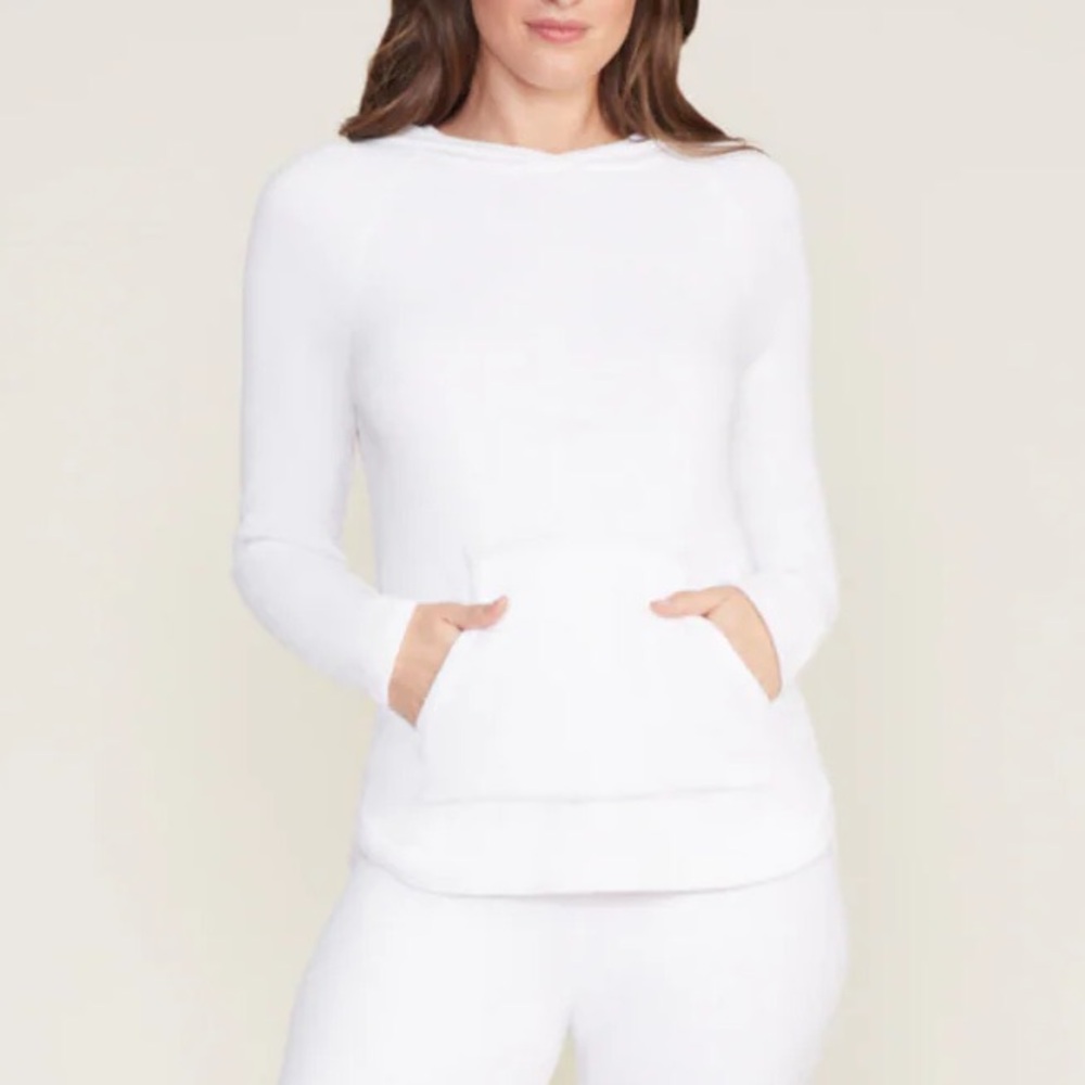 Barefoot Dreams - CozyChic Ultra Lite Pullover Hoodie - White